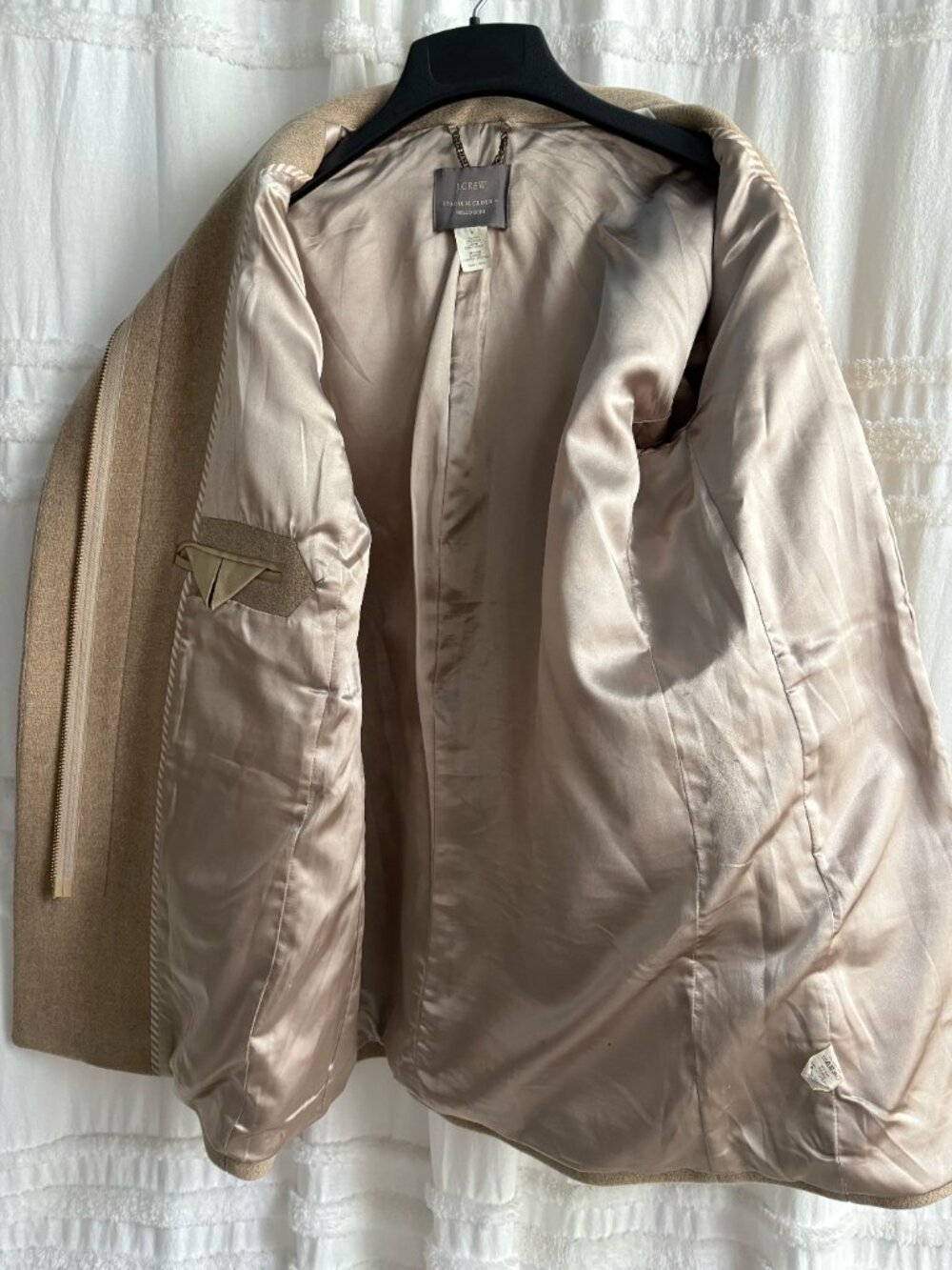 J.Crew Stadium-Cloth Cocoon Coat | Size 8 - Picture 8 of 10